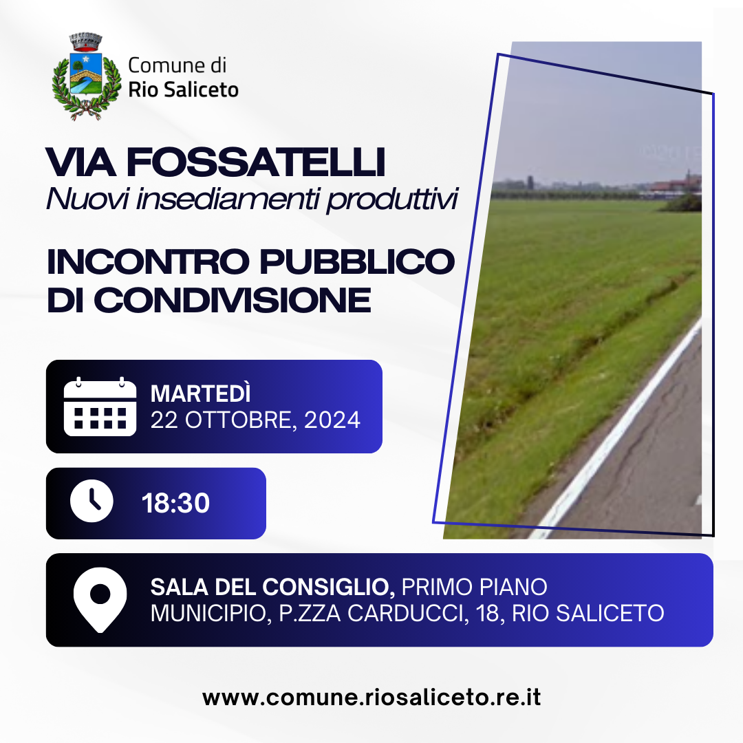 Assemblea Pubblica a tema nuovi insediamenti produttivi via Fossatelli