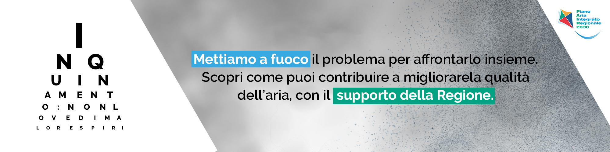 Inquinamento: non lo vedi, ma lo respiri. Combattiamolo insieme grazie agli incentivi regionali.